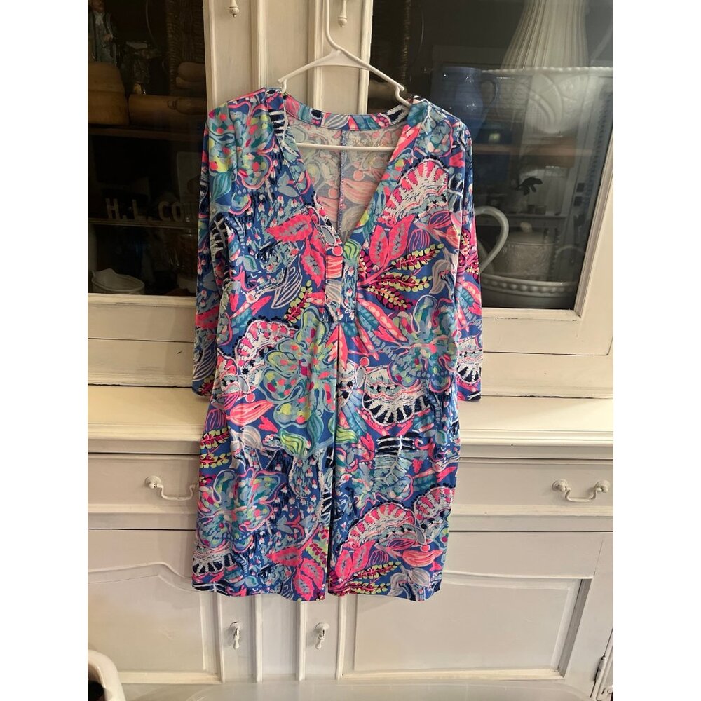 Lilly Pulitzer Amina Dress Fantasy Garden Size Small